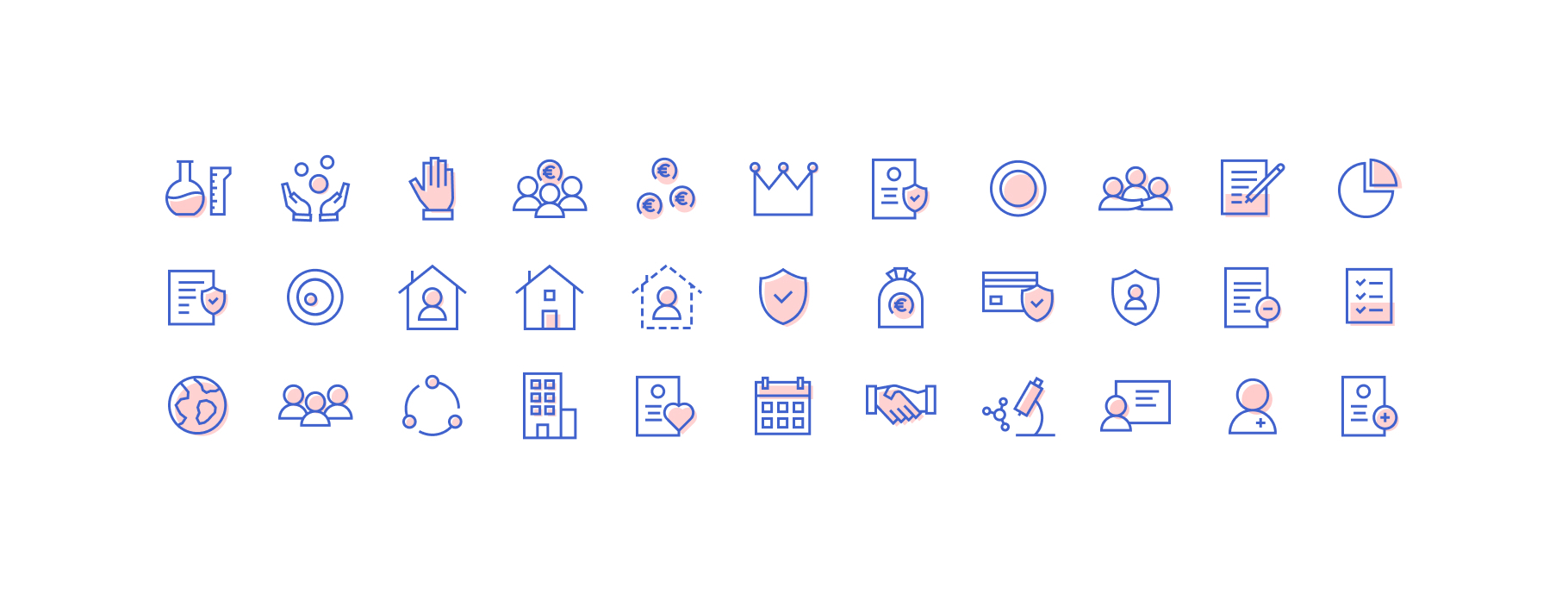 Fondation Saint-Luc design icons
