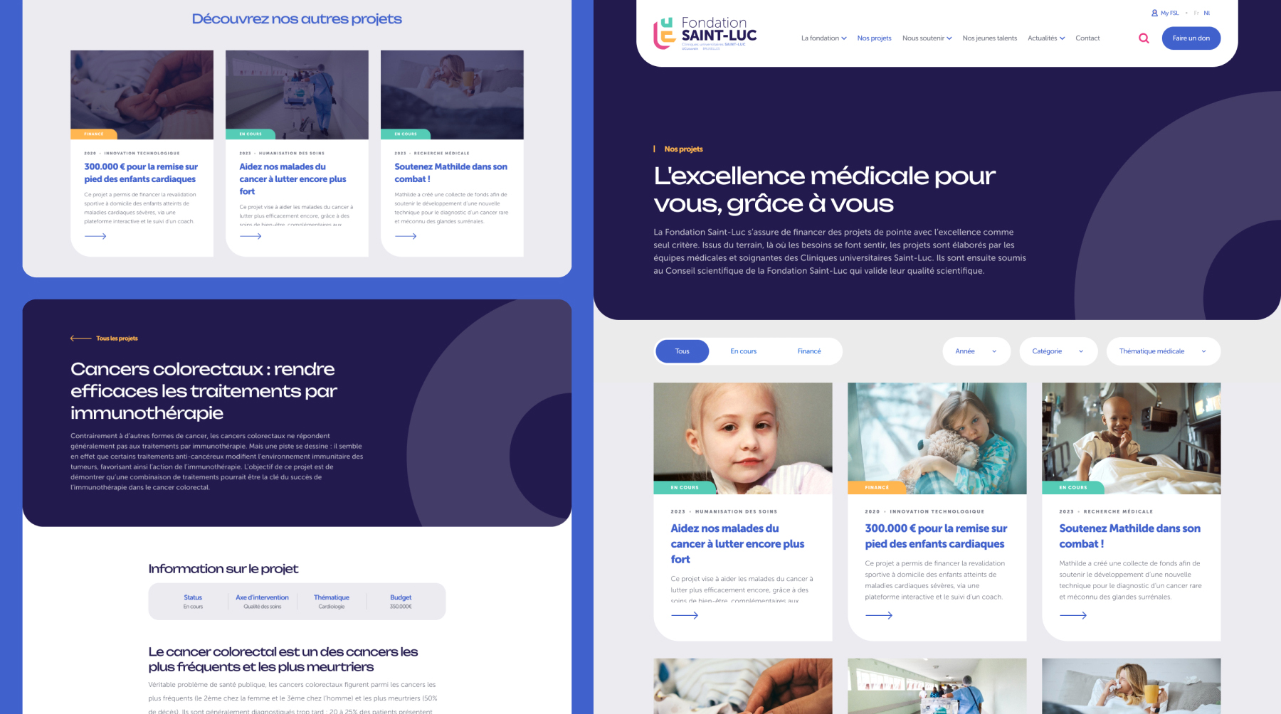 Fondation Saint-Luc design projects
