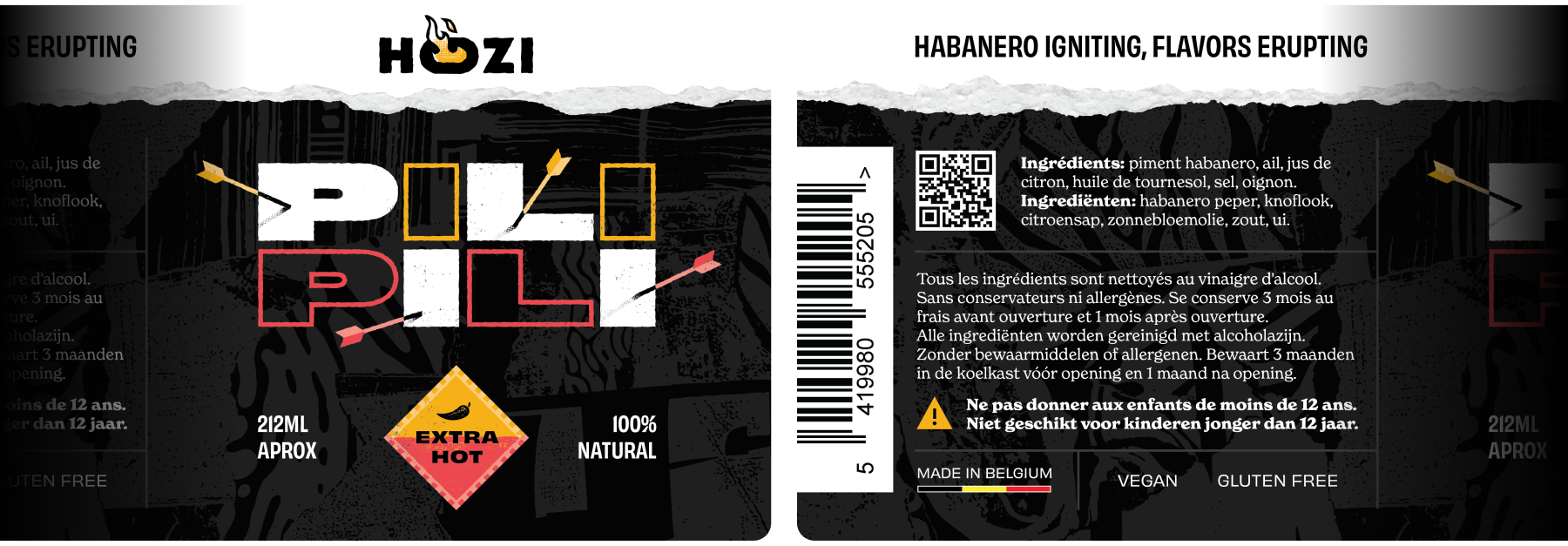 Hozi packaging sauce